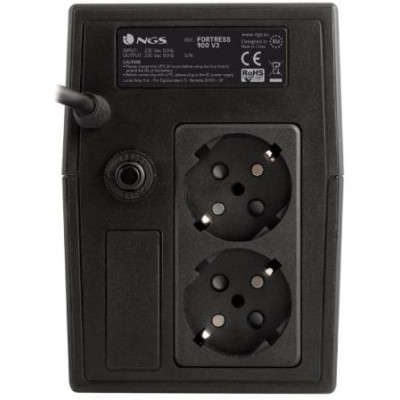 SAI Offline NGS Fortress 900 V3/ 600VA/ 2 Salidas/ Formato Torre