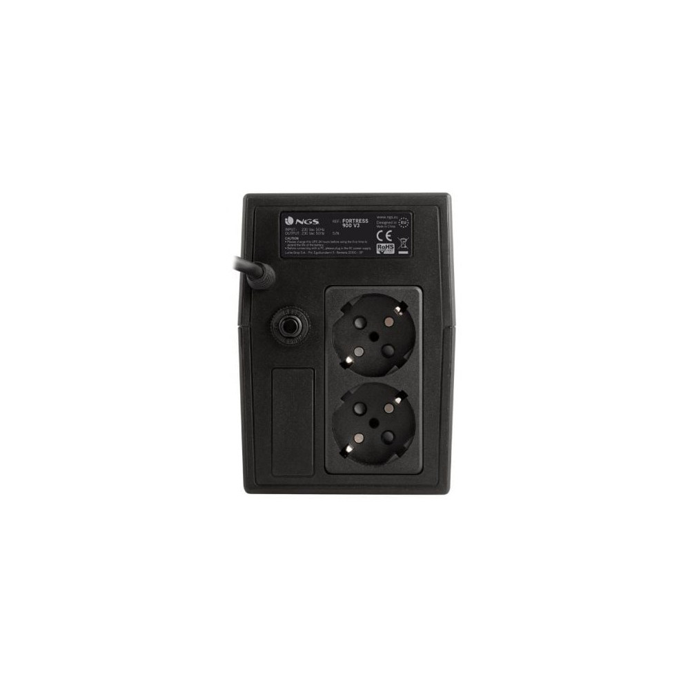 SAI Offline NGS Fortress 900 V3/ 600VA/ 2 Salidas/ Formato Torre