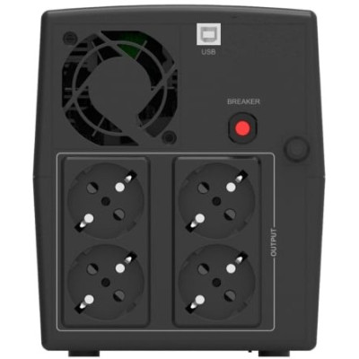 SAI Línea Interactiva Phasak SIRIUS 1500 VA Interactive/ 1500VA-900W/ 4 Salidas/ Formato Torre