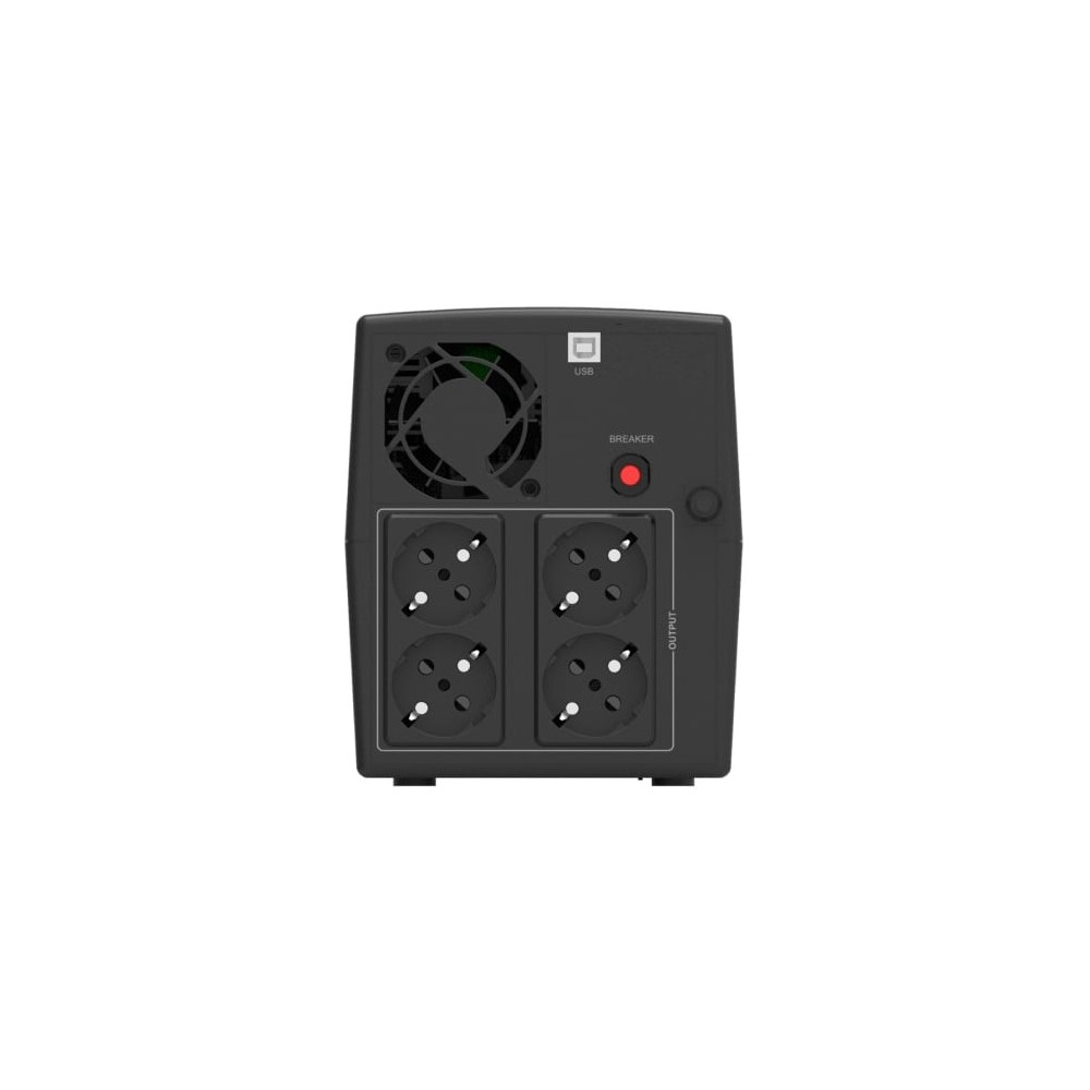 SAI Línea Interactiva Phasak SIRIUS 1500 VA Interactive/ 1500VA-900W/ 4 Salidas/ Formato Torre