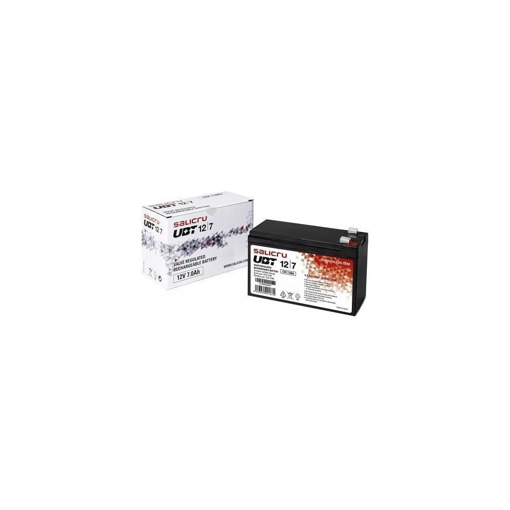 Batería Salicru UBT 12/7 V2 compatible con SAI Salicru según especificaciones
