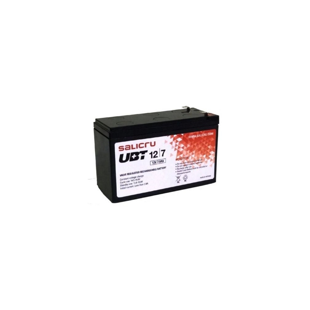 Batería Salicru UBT 12/7 V2 compatible con SAI Salicru según especificaciones