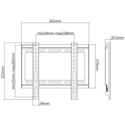 Soporte de Pared Aisens WT42F-157 para TV de 32-42'/ hasta 35kg