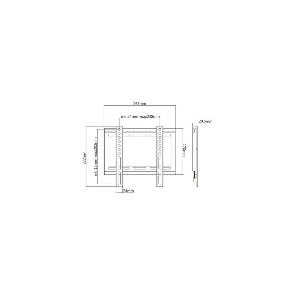 Soporte de Pared Aisens WT42F-157 para TV de 32-42'/ hasta 35kg