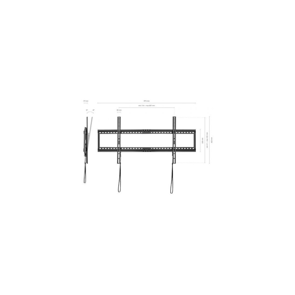 Soporte de Pared Inclinable/ Fijo Aisens WT90T-121 para TV de 37-90'/ hasta 75kg