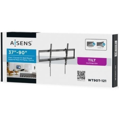 Soporte de Pared Inclinable/ Fijo Aisens WT90T-121 para TV de 37-90'/ hasta 75kg