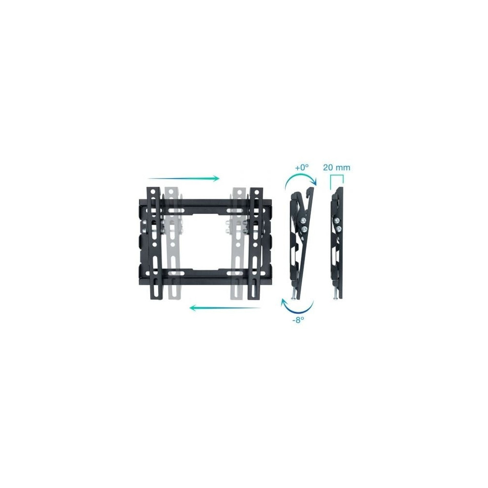 Soporte de Pared Inclinable TooQ LP1044T-B para TV de 23-43'/ hasta 45kg