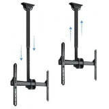 Soporte de Techo Giratorio/ Inclinable/ Nivelable TooQ LPCE1170TSLI-B para TV de 37-70'/ hasta 50kg
