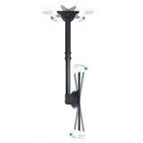 Soporte de Techo Giratorio/ Inclinable/ Nivelable TooQ LPCE1170TSLI-B para TV de 37-70'/ hasta 50kg
