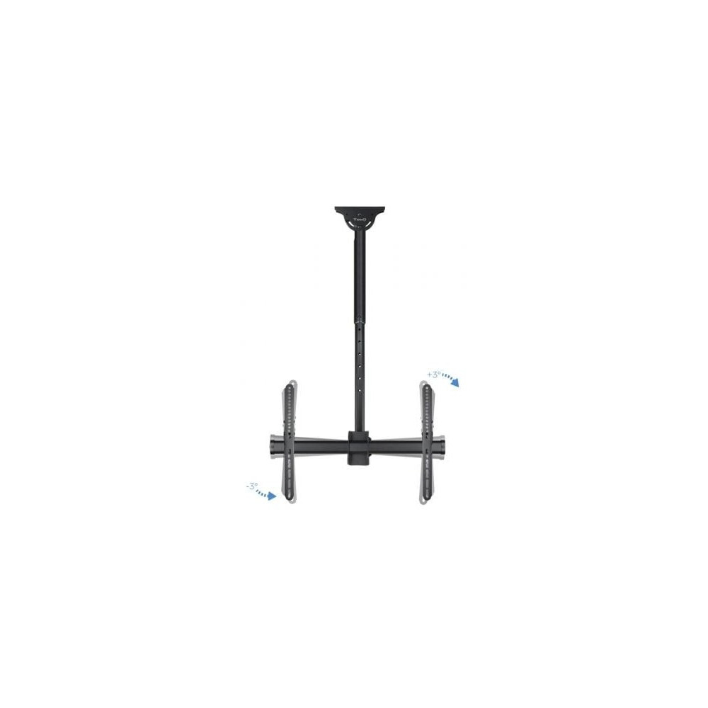 Soporte de Techo Giratorio/ Inclinable/ Nivelable TooQ LPCE1170TSLI-B para TV de 37-70'/ hasta 50kg