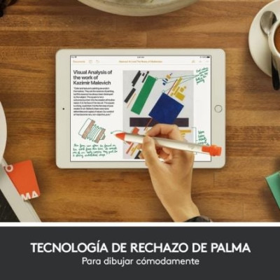 Lápiz Electrónico Logitech Crayon para iPad/ Naranja