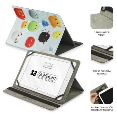 Funda Subblim Trendy Furry para Tablets de 9.6'-11'/ Negra
