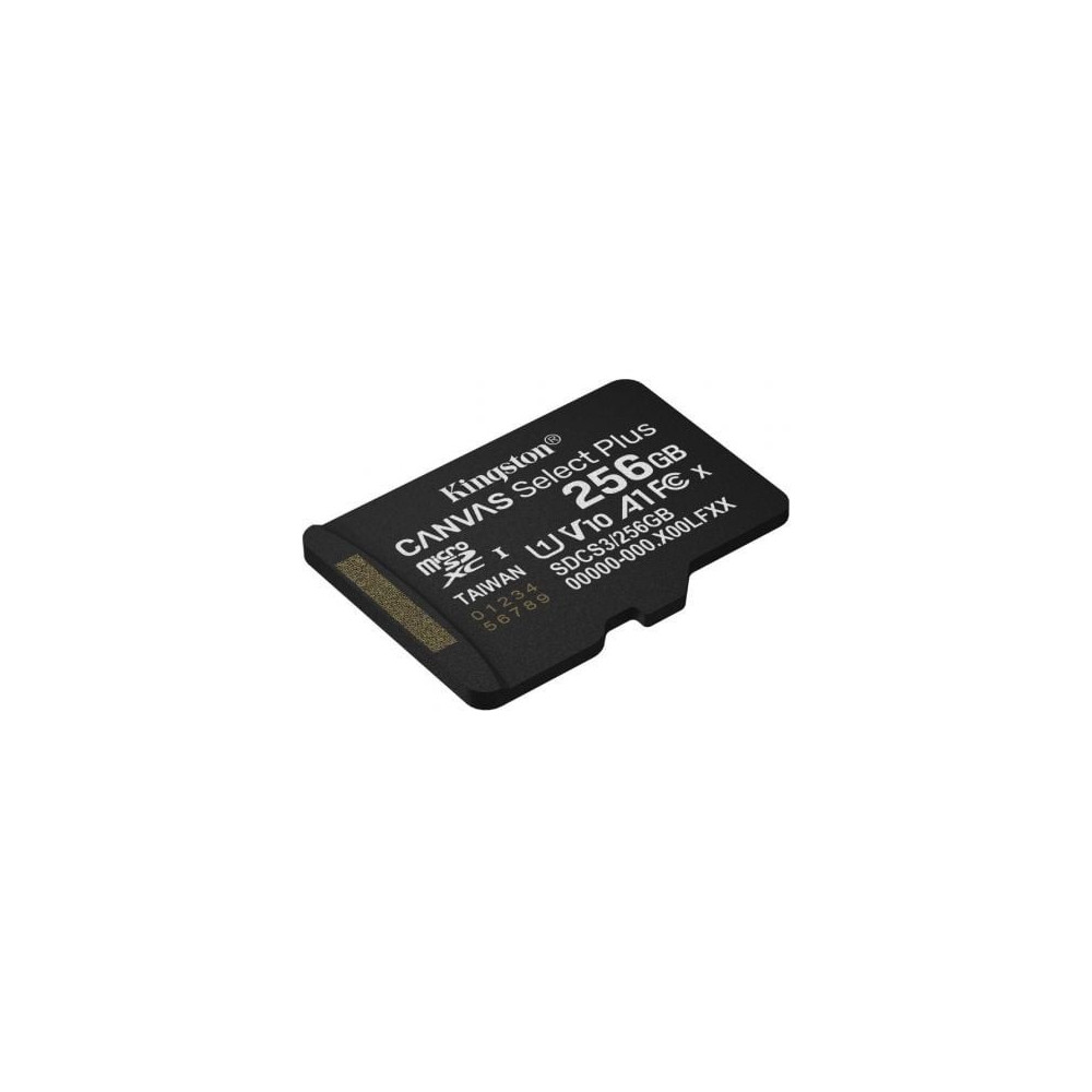 Tarjeta de Memoria Kingston CANVAS Select Plus 256GB microSD XC/ Clase 10/ 150MBs