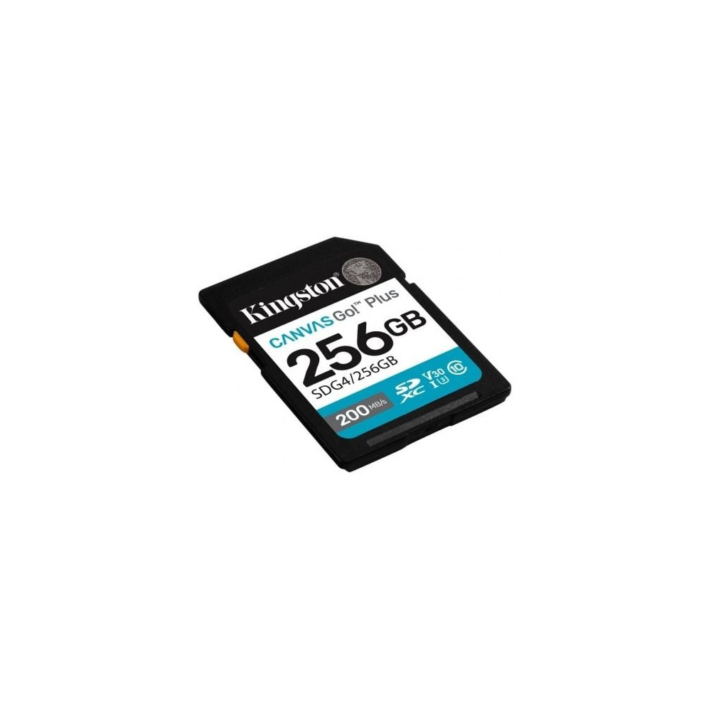 Tarjeta de Memoria Kingston CANVAS Go! Plus 256GB SD XC/ Clase 10/ 200MBs
