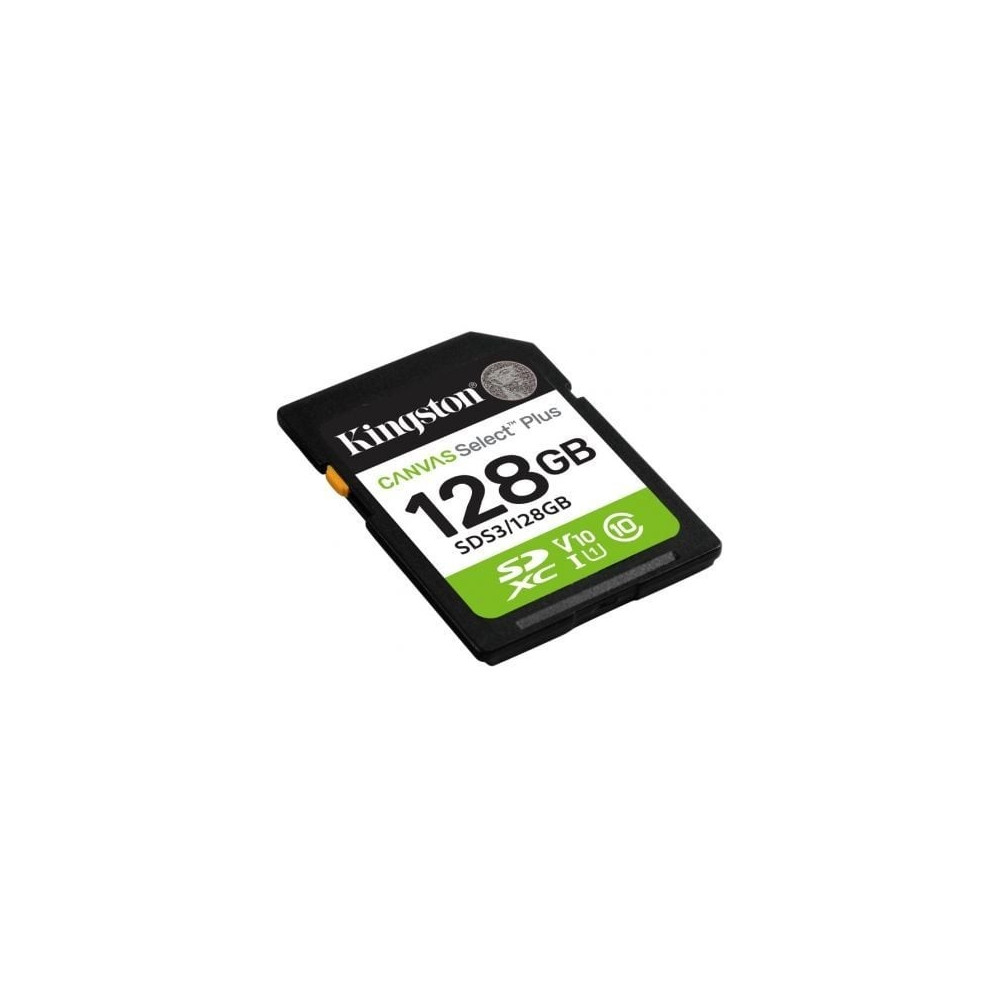 Tarjeta de Memoria Kingston CANVAS Select Plus 128GB SD XC/ Clase 10/ 150MBs