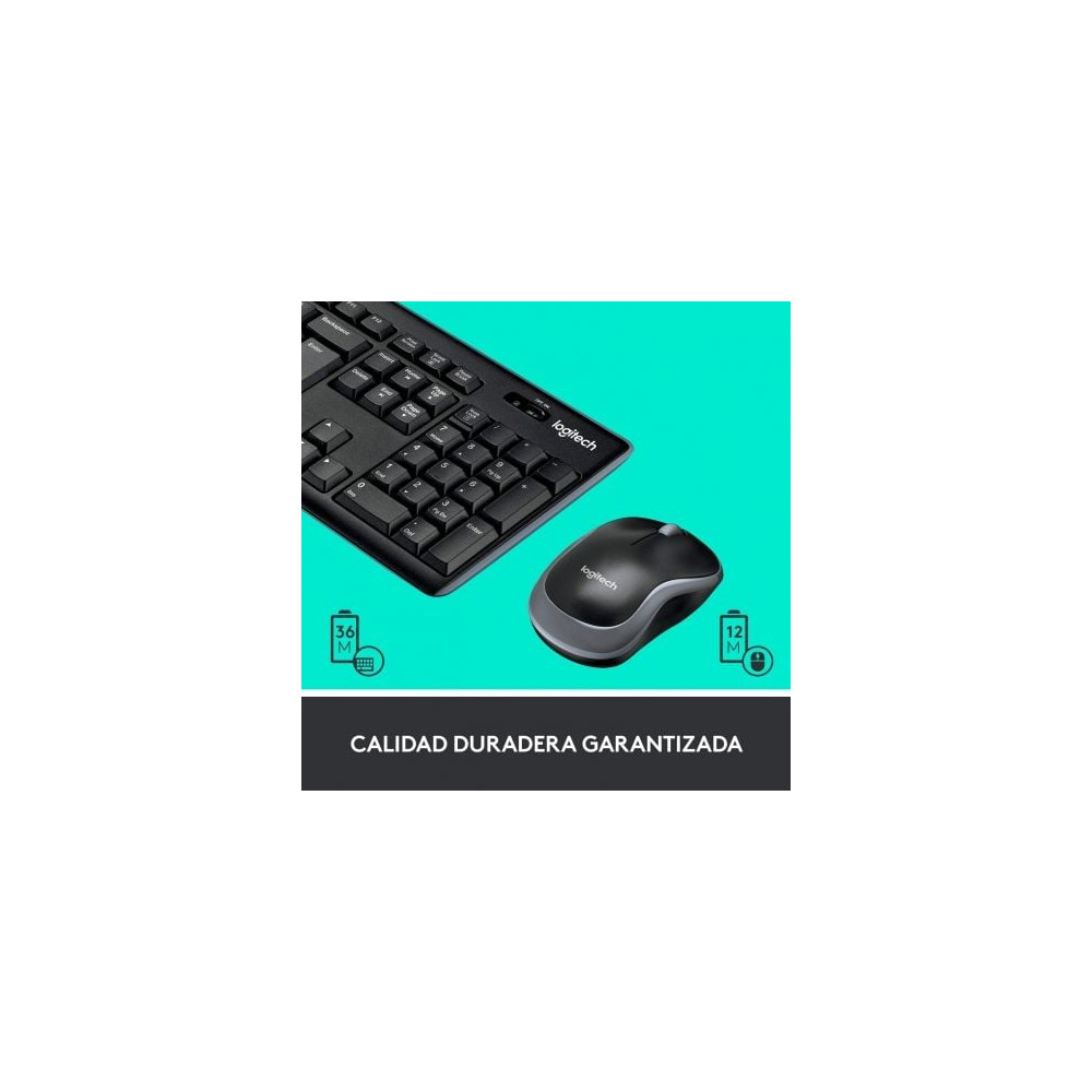 Teclado y Ratón Inalámbricos Logitech Wireless Combo MK270