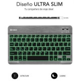 Teclado Compacto Inalámbrico Subblim Smart Backlit/ Gris