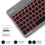 Teclado Compacto Inalámbrico Subblim Smart Backlit/ Gris