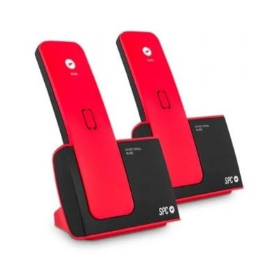 Teléfono Inalámbrico SPC Blade 7292RC2/ Pack DUO/ Rojo y Negro