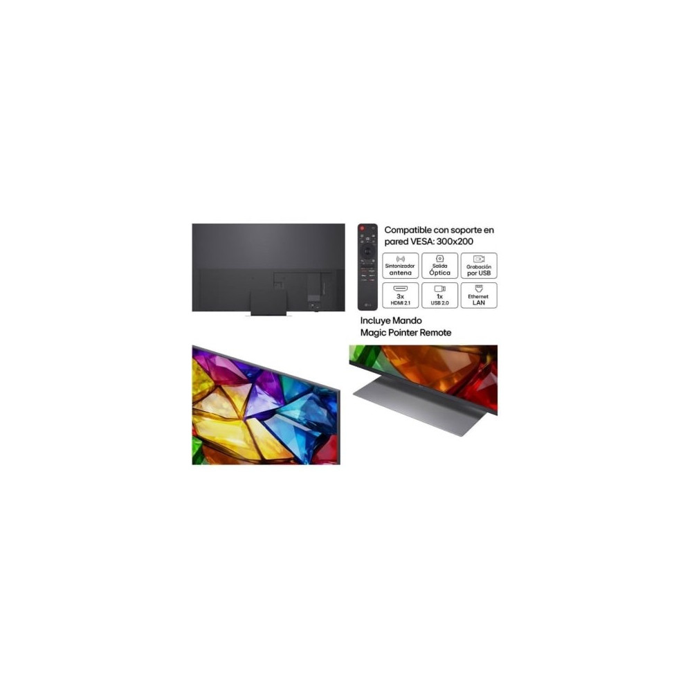Televisor LG Micro RGB evo AI MRGB86 65MRGB86B6A 65'/ Ultra HD 4K/ Smart TV/ WiFi