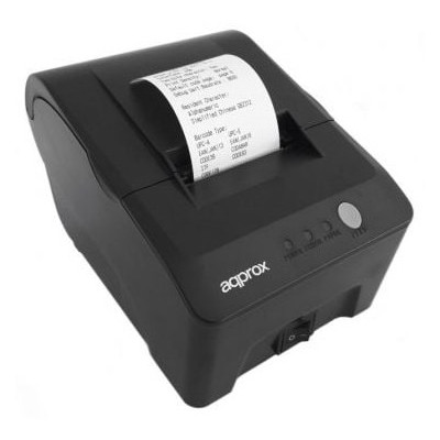 Impresora de Tickets Approx appPOS58MU/ Térmica/ Ancho papel 58mm/ USB/ Negra