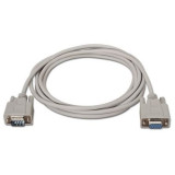 Cable Serie RS232 Aisens A112-0065/ DB9 Macho - DB9 Hembra/ Hasta 0.15W/ 1.6Mbps/ 1.8m/ Beige