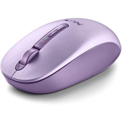 Ratón Ergonómico Inalámbrico NGS Fog Dual FOGDUALPURPLE Silencioso/ Hasta 1600 DPI/ Púrpura