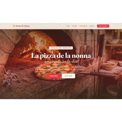 Plantilla Forno di Nonna - Pizzería Artesana | Temas