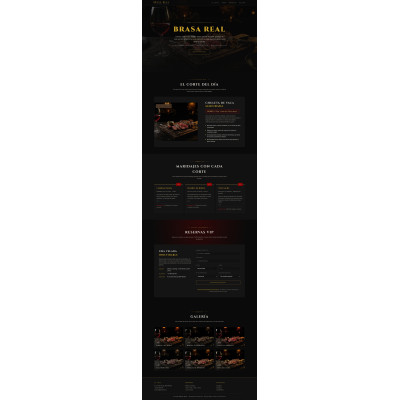 Plantilla Brasa Real - Steakhouse Premium | Temas