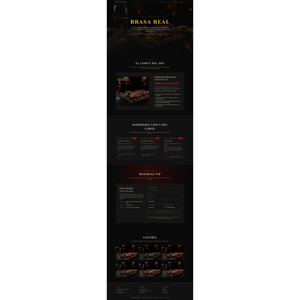 Plantilla Brasa Real - Steakhouse Premium | Temas