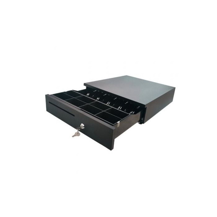 Cajón Portamonedas 10POS CP-405N/ Manual y Automático/ Negro