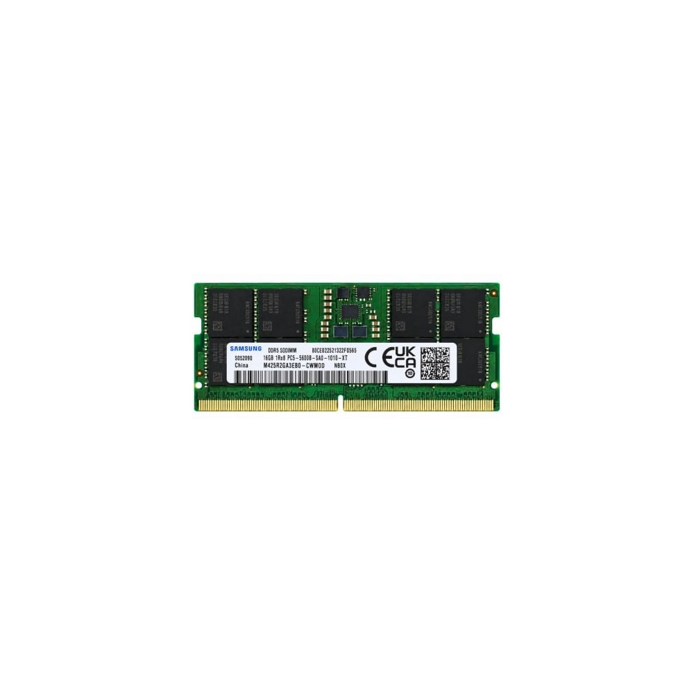 Memoria RAM Samsung M425R2GA3EB0-CWM0D NB0X 16GB/ DDR5/ 5600MHz/ 1.1V/ CL46/ SODIMM | Memoria RAM