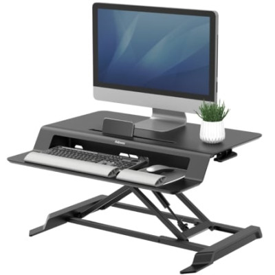 Soporte de Sobremesa Elevable Fellowes Sit-Stand Lotus LT/ hasta 17kg/ Negro