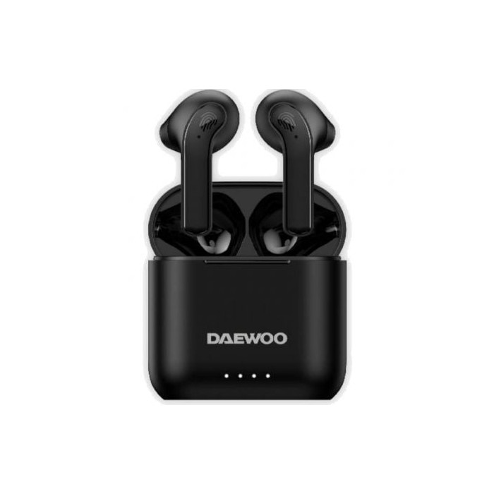 Auriculares Bluetooth Daewoo DW2020 con estuche de carga/ Autonomía 5h/ Negros