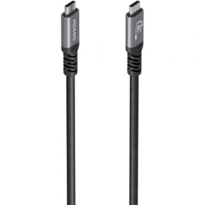Cable USB 3.2 Tipo-C Aisens  A107-0992/ USB Tipo-C Macho - USB Tipo-C Macho/ Hasta 60W/ 5Gbps/ 10m/ Negro
