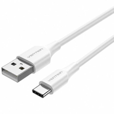 Cable USB 2.0 Tipo-C Vention CTHWF/ USB Tipo-C Macho - USB Macho/ 480Mbps/ 1m/ Blanco