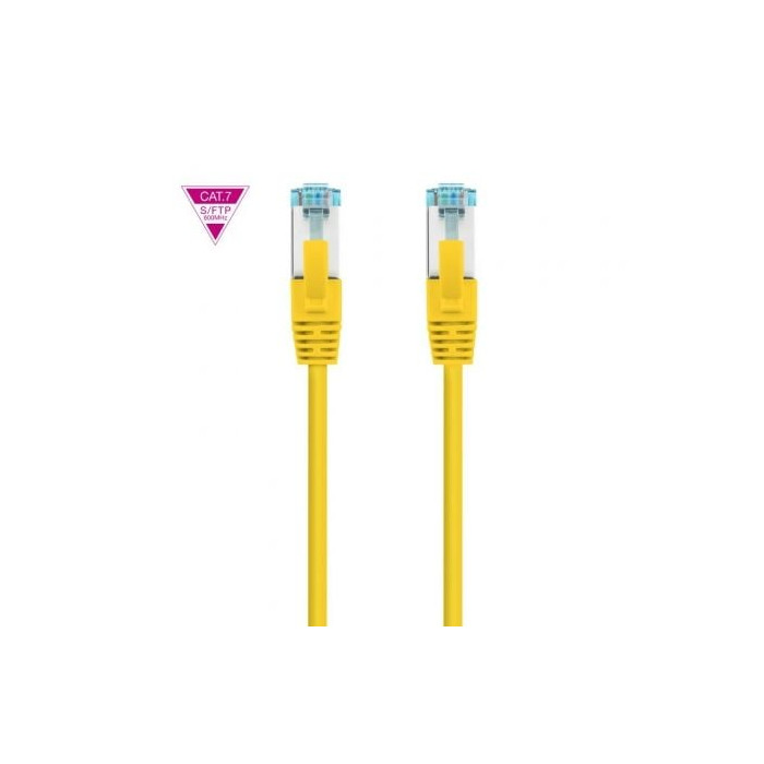 Cable de Red RJ45 SFTP Nanocable 10.20.1701-Y Cat.7/ 1m/ Amarillo | Hasta 1 m