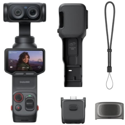 Cámara Digital Deportiva Insta360 Luna Pro/ 8K/ Ángulo de visión 360º/ Negra