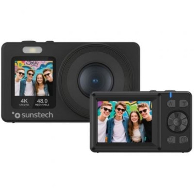Cámara Digital Sunstech DCAM4825/ 48MP/ Zoom Óptico 18x/ Negra