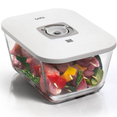 Recipiente de Cristal Laica VT33070/ con Función al Vacío/ Capacidad 2.7L