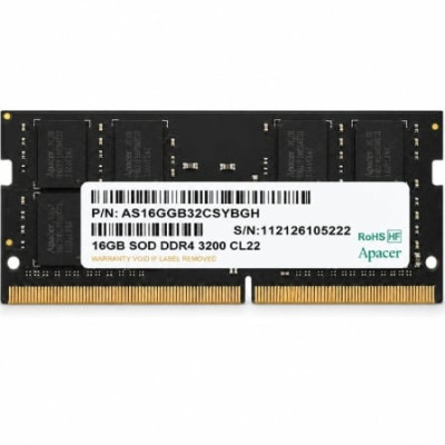 Memoria RAM Apacer ES.16G21.GSH 16GB/ DDR4/ 3200MHz/ 1.2V/ CL22/ SODIMM