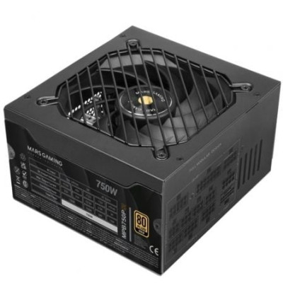 Fuente de Alimentación Mars Gaming MPB750PSI/ 750W/ Ventilador 14cm/ ATX 3.1/ PCIe 5.1/ 80 Plus Gold