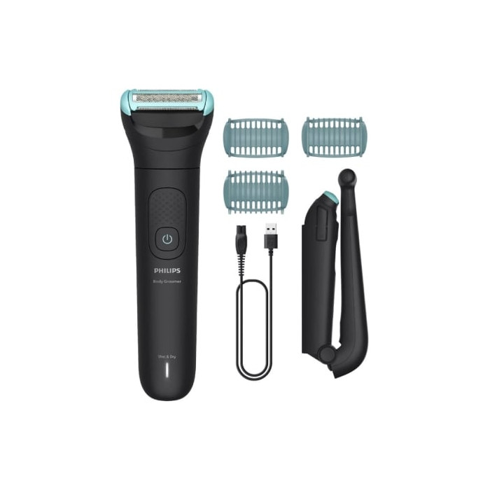 Cortabarbas Philips Beardtrimmer series 5000 BG5475/15/ con Batería/ 4 Accesorios
