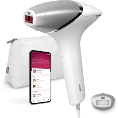 Depiladora de Luz pulsada Philips Lumea IPL Serie 8000 Prestige/ con Cable/ Incluye 3 Accesorios