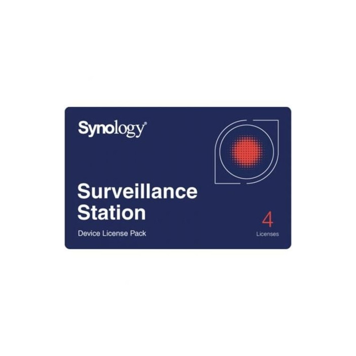 Licencia Física Synology Surveillance Device License Pack/ 4 Dispositivos