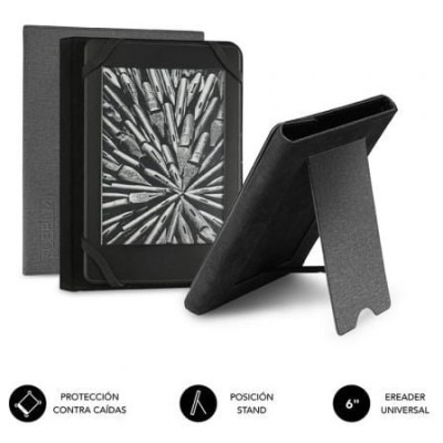 Funda para libro electrónico Subblim Clever Ebook Stand Case 6'/ Gris