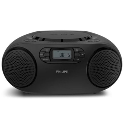 Radio CD Philips TAZ2000B/ 3W RMS/ con Cable/ con Pilas/ Negra