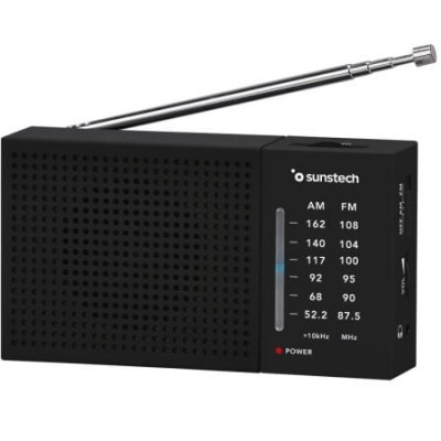 Radio Portátil Sunstech RPS412/ a Pilas/ Negra