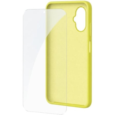 Funda Silicona + Protector de Pantalla de Cristal Templado SPC Wuum One Protection Pack 4354Y/ Compatible con SPC Wuum One/ Amar