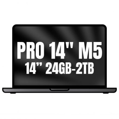Apple Macbook Pro 14'/ M5 Pro 18-Core CPU/ 24GB/ 2TB SSD/ 20-Core GPU/ Negro Espacial
